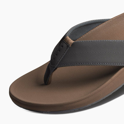 Reef Mens The Raglan Flip Flops - Fossil/Grey