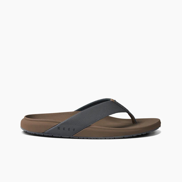 Reef Mens The Raglan Flip Flops - Fossil/Grey