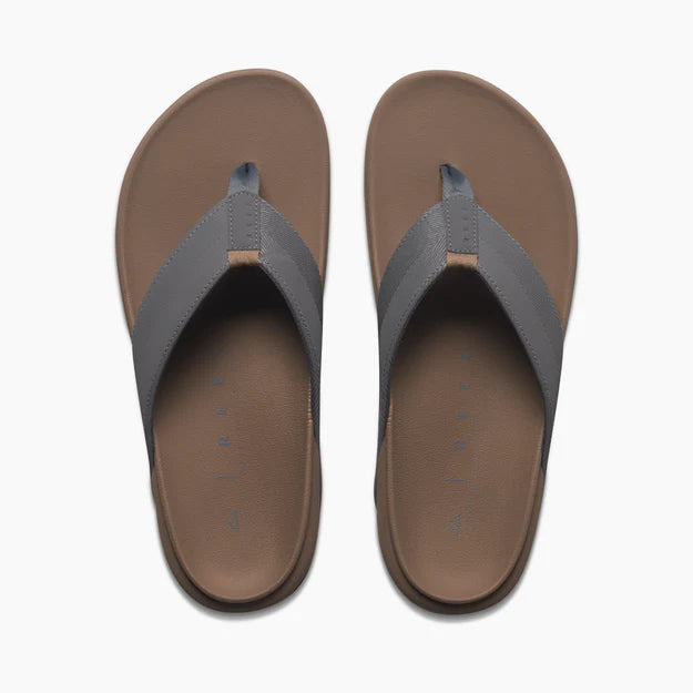 Reef Mens The Raglan Flip Flops - Fossil/Grey